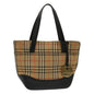 Burberry Nova Auth Leather Beige Handbag