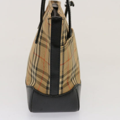 Burberry Nova Auth Leather Beige Handbag