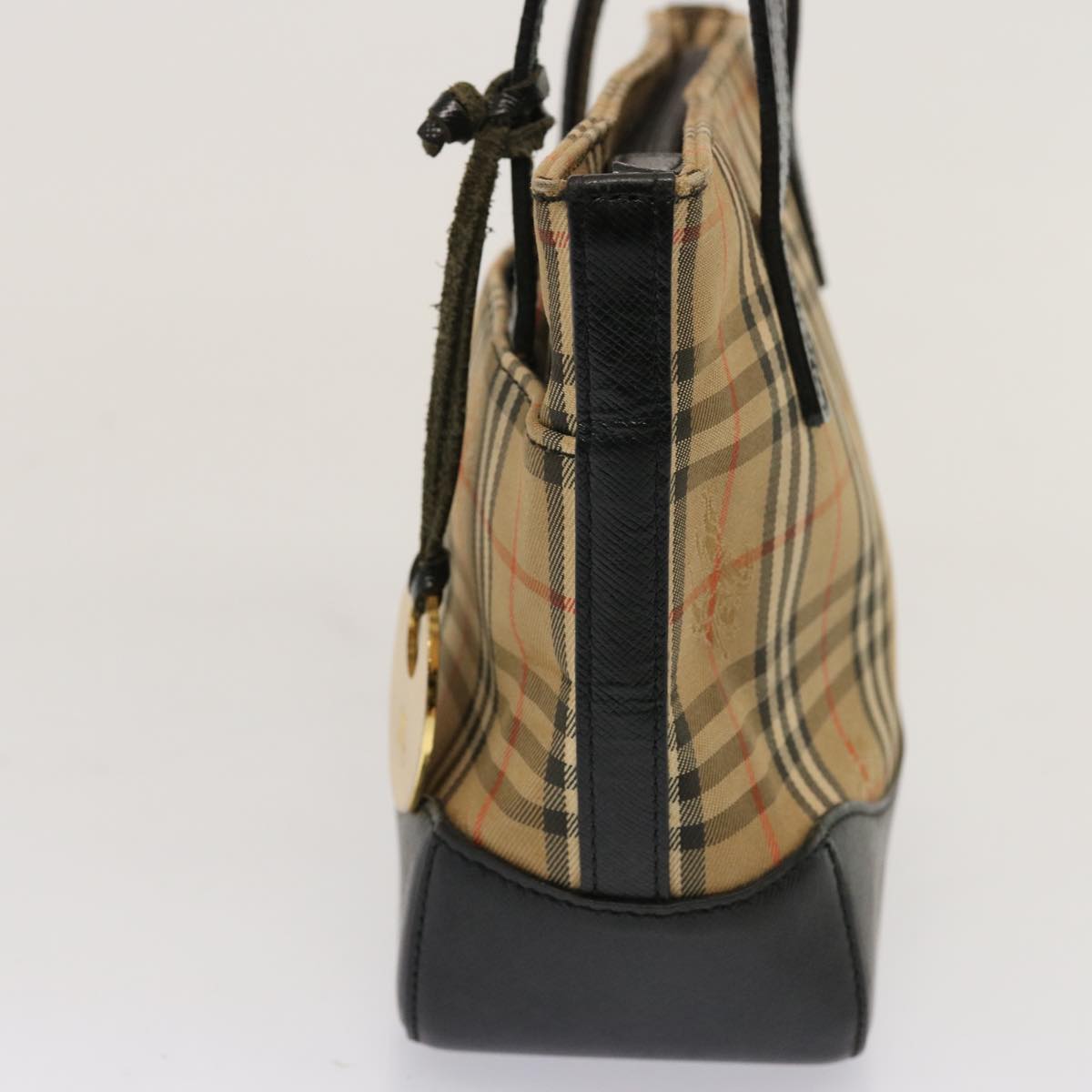 Burberry Nova Auth Leather Beige Handbag