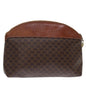 Luxury CELINE Macadam Canvas Pouch PVC Brown 14108