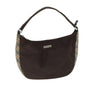Luxury BurberrySs Nova Check Blue Label Shoulder Bag Nylon Beige Brown Auth bs14139