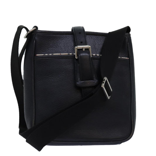Burberry Auth Leather Black Shoulder Bag Style 2