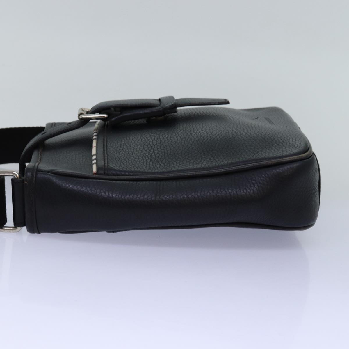 Burberry Auth Leather Black Shoulder Bag Style 2
