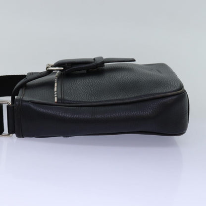 Burberry Auth Leather Black Shoulder Bag Style 2