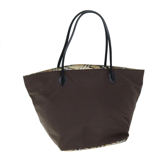 Burberry BURBERRYSs Label Nylon Brown Tote Bag