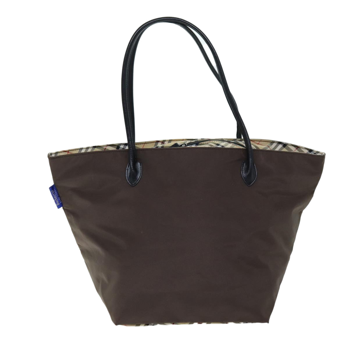 Burberry BURBERRYSs Label Nylon Brown Tote Bag