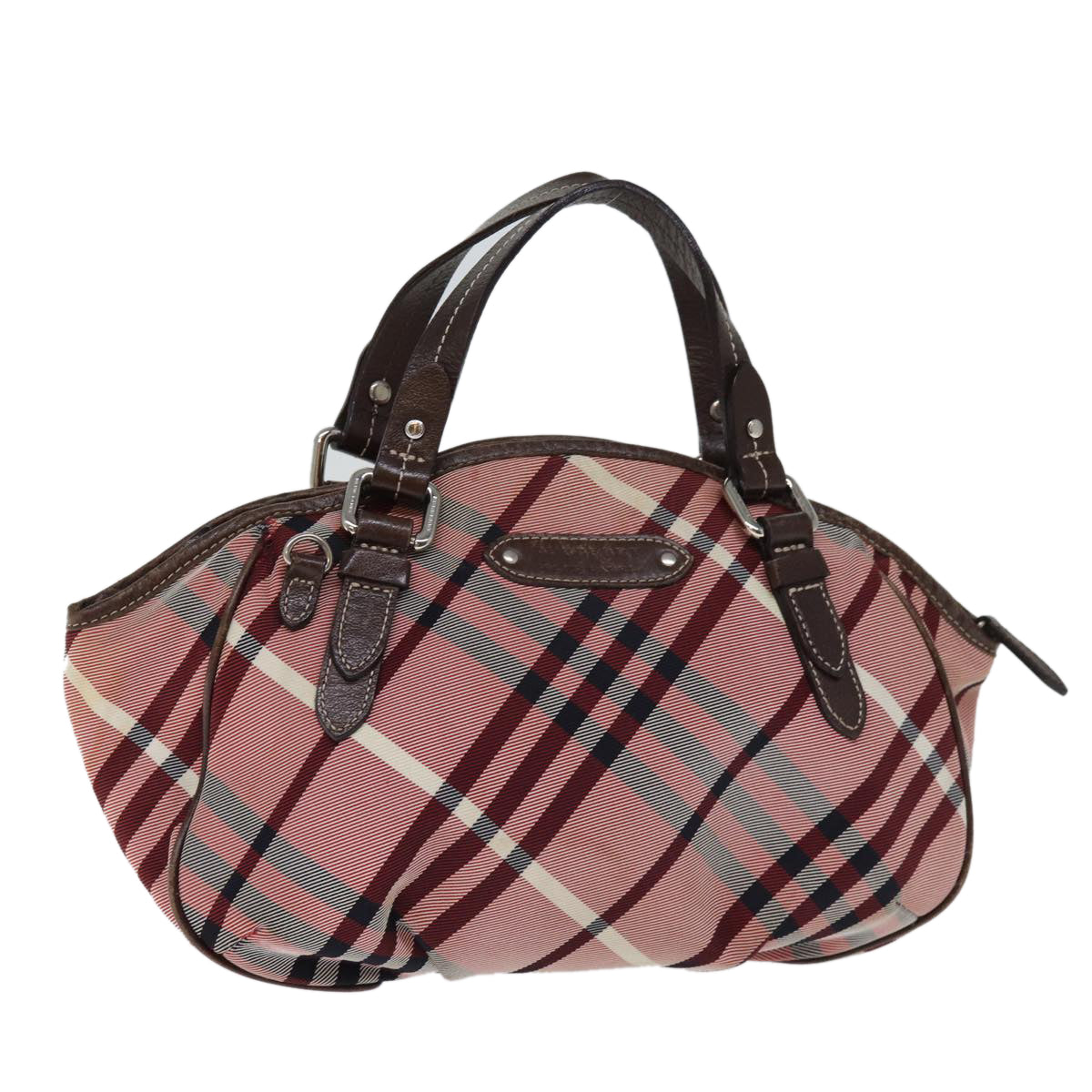 Burberry Nova Label Canvas Blue Handbag Style 3