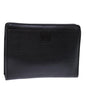 Luxury BurberrySs Clutch Bag Leather Black Auth bs14320