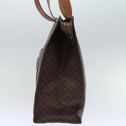 Luxury CELINE Macadam Canvas Tote Bag PVC Brown 14330