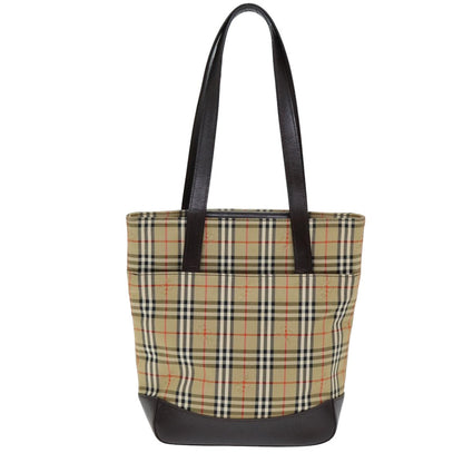 Burberry Nova Auth Leather Beige Tote Bag