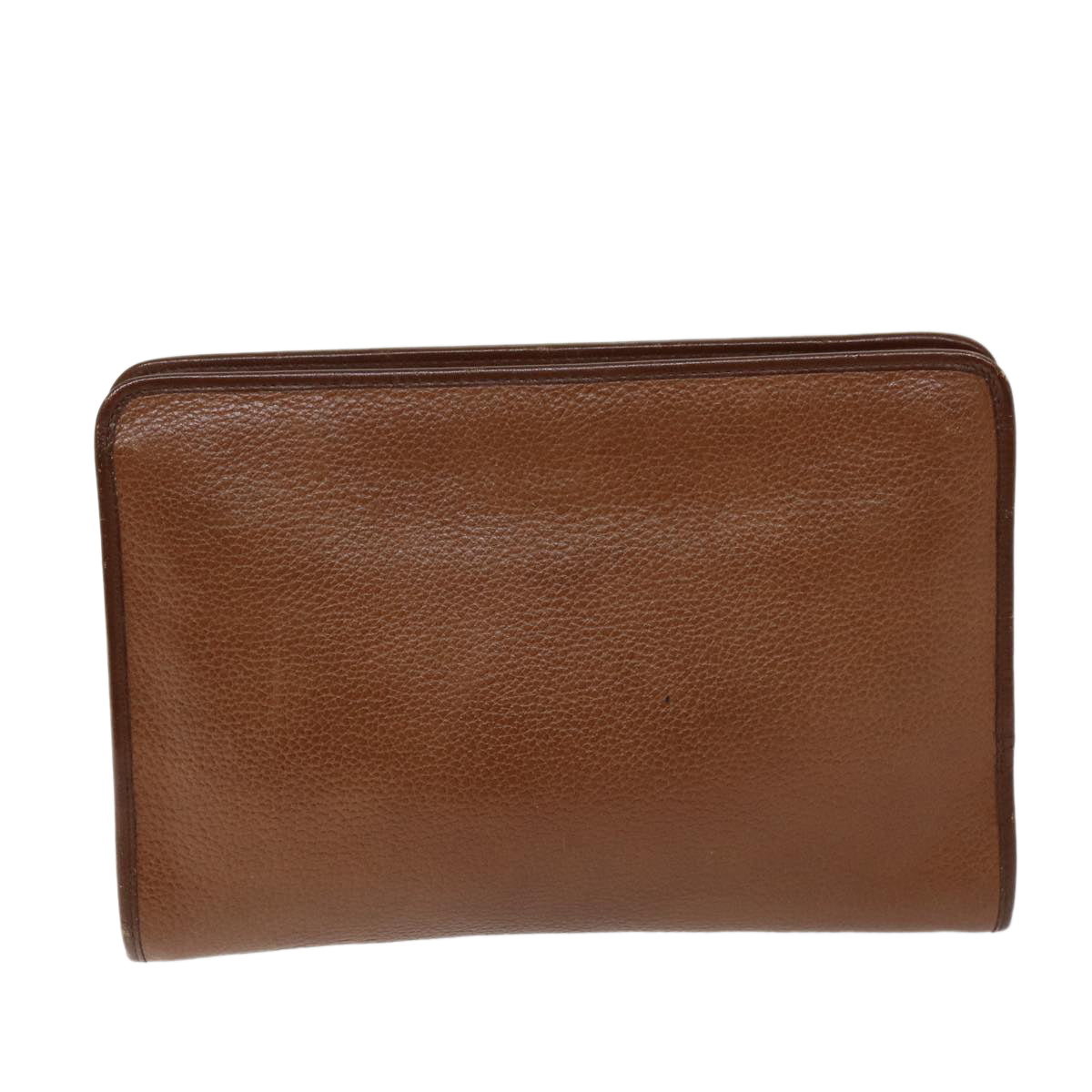 Burberry BURBERRYSs Auth Leather Brown Clutch Bag Style 3