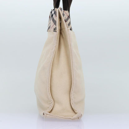 Burberry Nova Label Canvas Beige Handbag Style 4