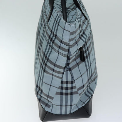 Burberry Nova Label Nylon Blue Tote Bag