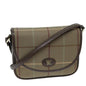 Luxury BurberrySs Nova Check Shoulder Bag Canvas Beige Auth bs14432