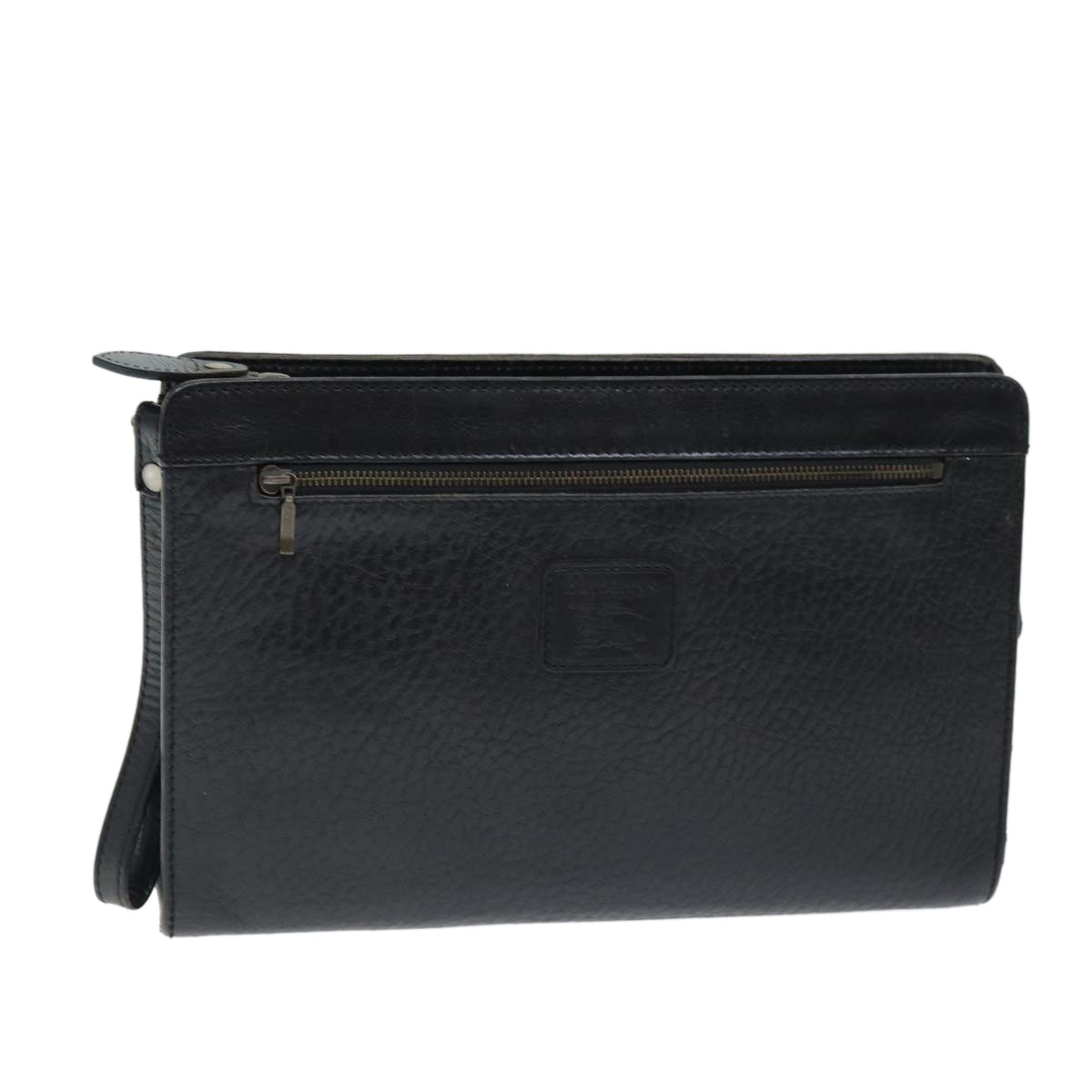 Burberry BURBERRYSs Auth Leather Black Clutch Bag Style 4