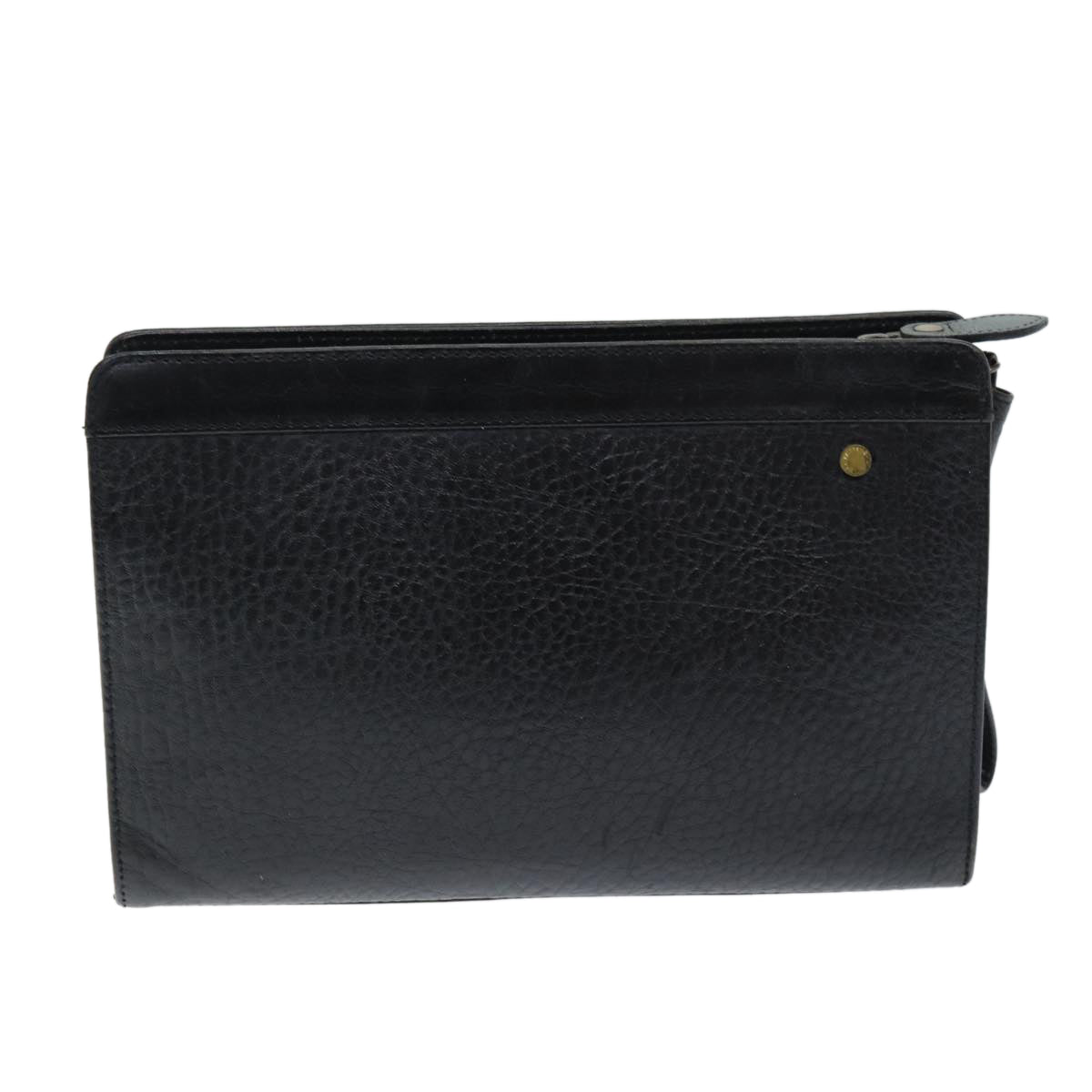 Burberry BURBERRYSs Auth Leather Black Clutch Bag Style 4