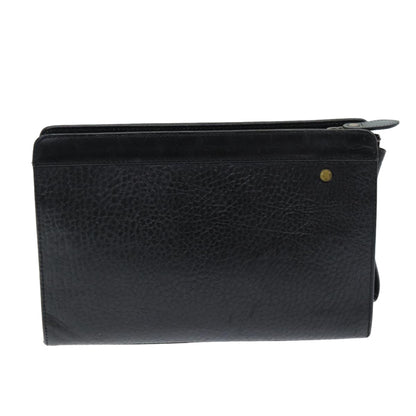 Burberry BURBERRYSs Auth Leather Black Clutch Bag Style 4