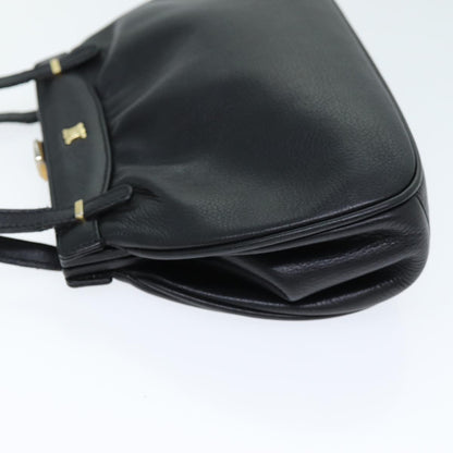 Luxury CELINE Hand Bag Leather Black 14458