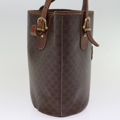 Luxury CELINE Macadam Canvas Tote Bag PVC Brown 14460