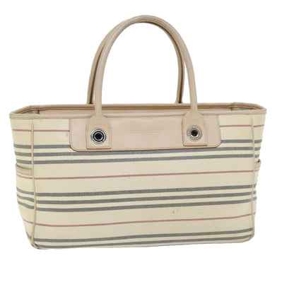 Burberry Auth Canvas Beige Handbag Style 2