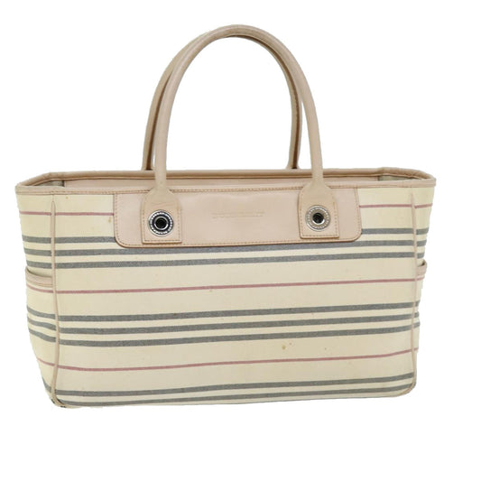 Burberry Auth Canvas Beige Handbag Style 2