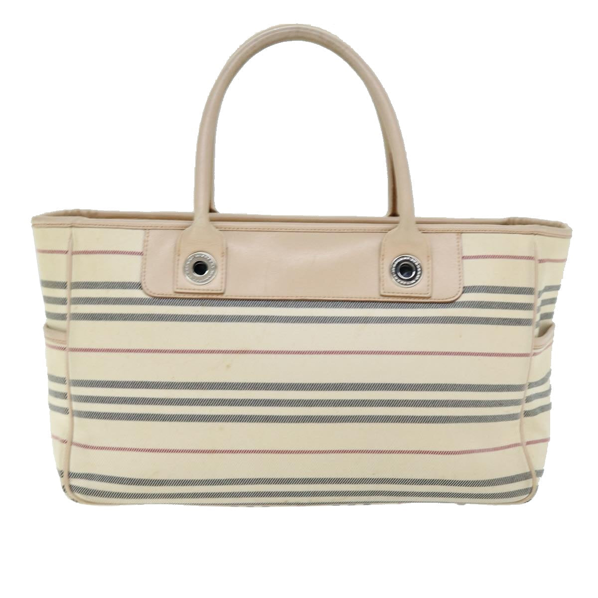 Burberry Auth Canvas Beige Handbag Style 2