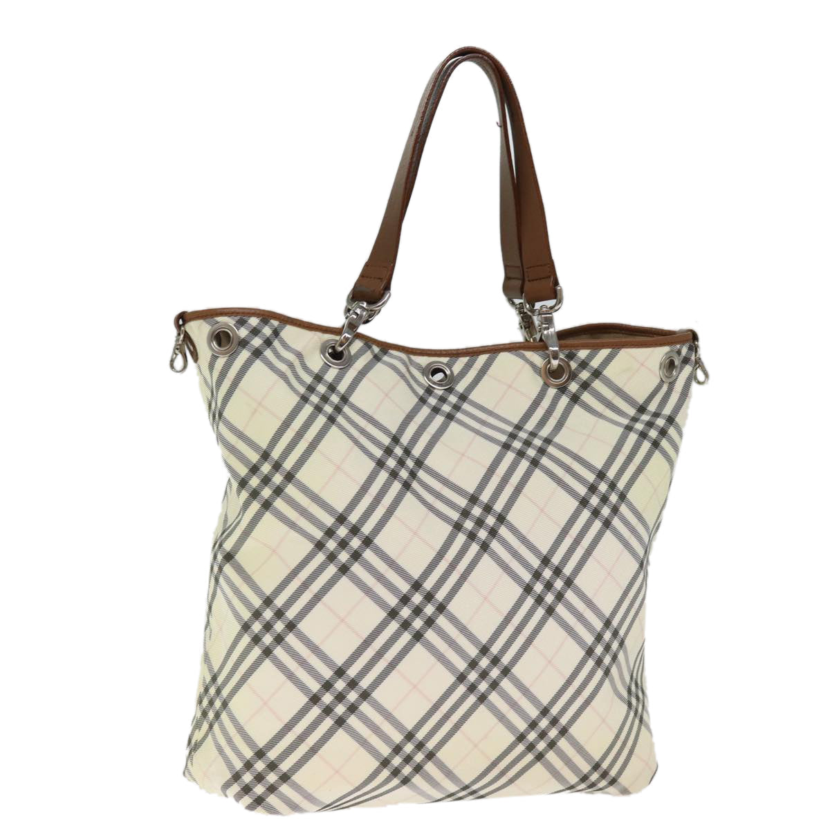 Burberry Nova Label Canvas Beige Tote Bag Style 6
