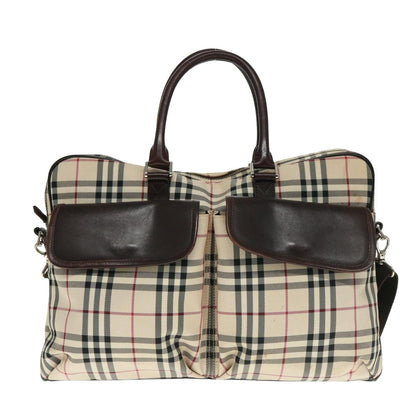 Burberry Nova Auth Canvas Beige Handbag Style 15