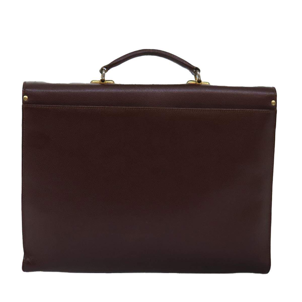 Burberry BurberrySs Auth Leather Brown Handbag Style 4