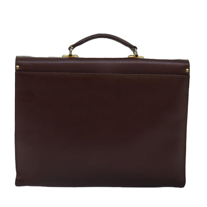 Burberry BurberrySs Auth Leather Brown Handbag Style 4