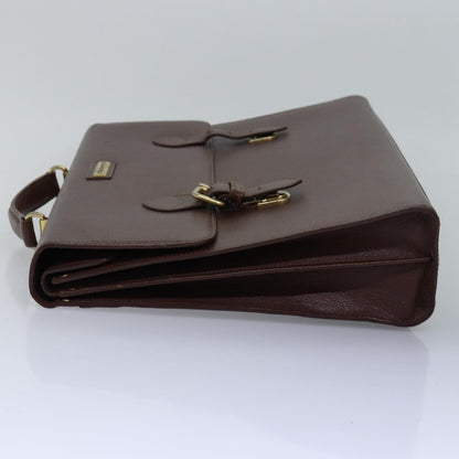 Burberry BurberrySs Auth Leather Brown Handbag Style 4