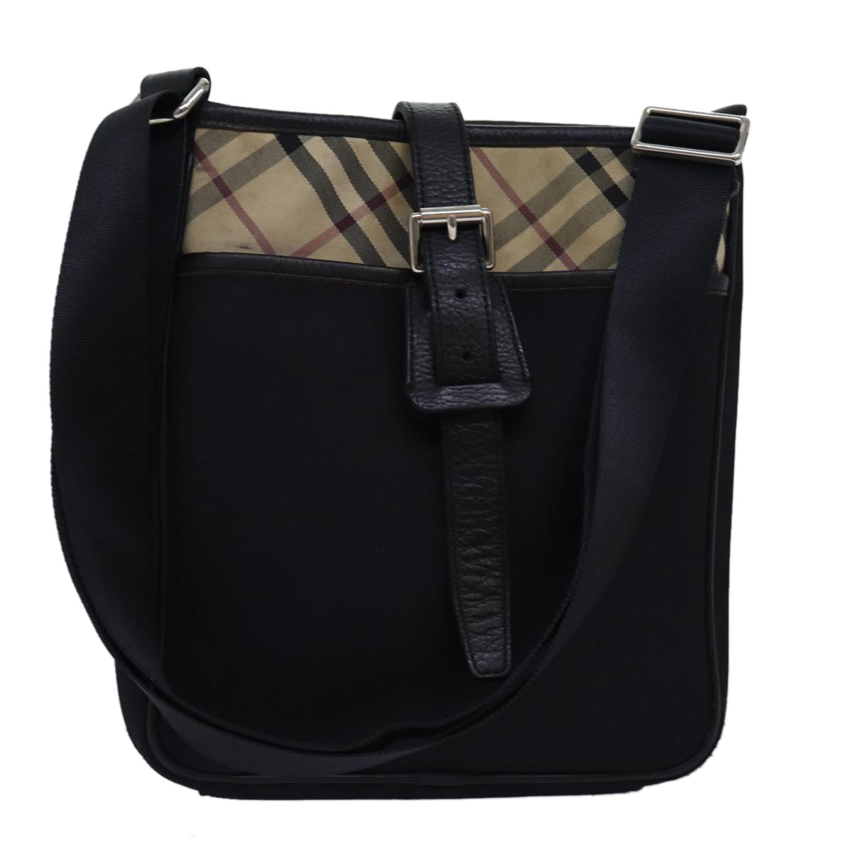 Burberry Nova Auth Nylon Black Shoulder Bag