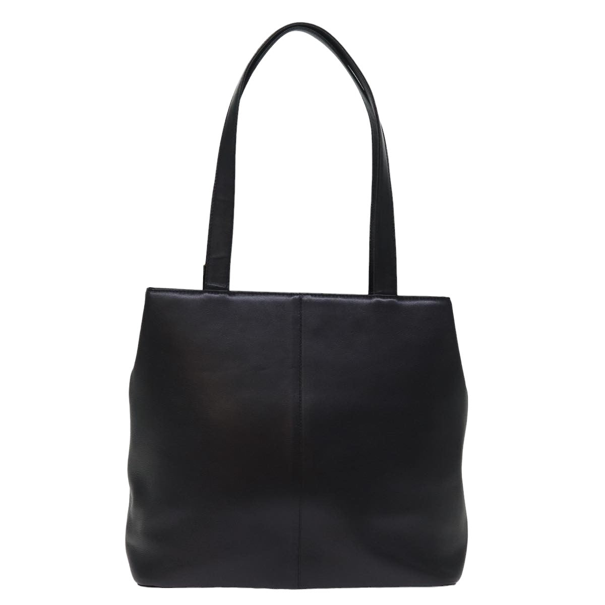 Burberry Auth Leather Black Tote Bag
