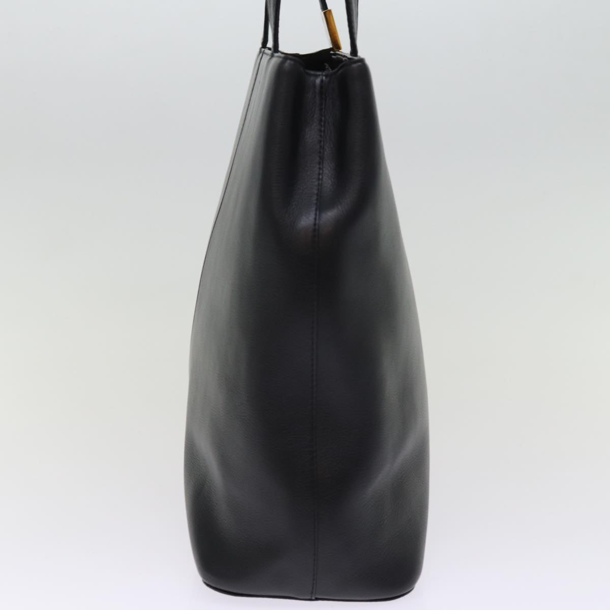 Burberry Auth Leather Black Tote Bag