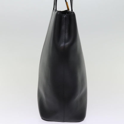 Burberry Auth Leather Black Tote Bag