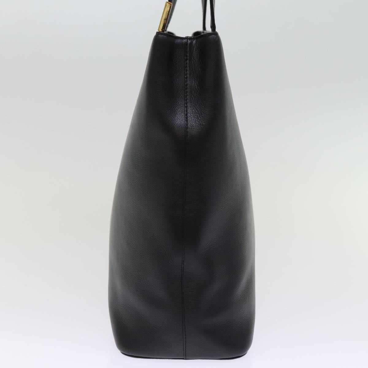 Burberry Auth Leather Black Tote Bag