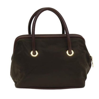 Luxury CELINE Hand Bag Nylon Brown 15033
