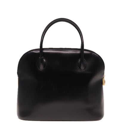 Luxury CELINE Hand Bag Leather 2way Black 15050