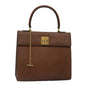 Luxury CELINE Hand Bag Leather Brown 15080