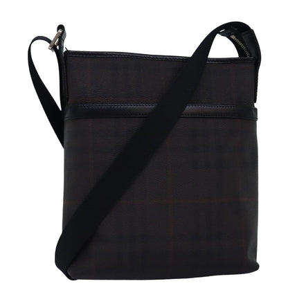Burberry Nova Auth Leather Brown Shoulder Bag