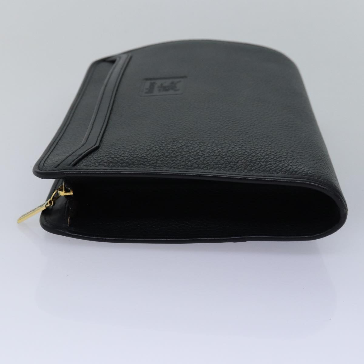 Burberry BurberrySs Auth Leather Black Clutch Bag Style 5