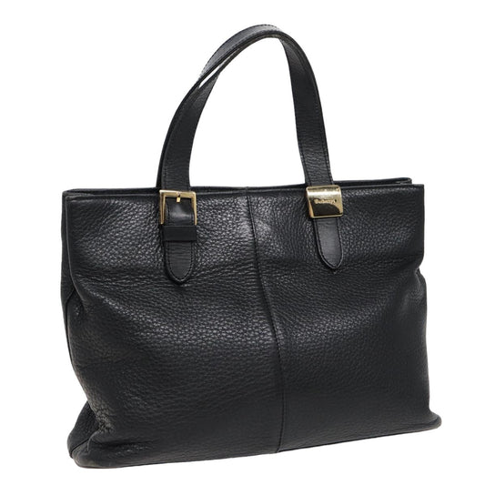 Burberry BurberrySs Auth Leather Black Handbag Style 3