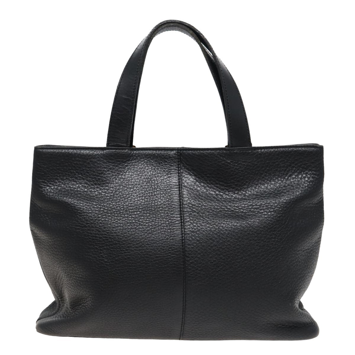 Burberry BurberrySs Auth Leather Black Handbag Style 3