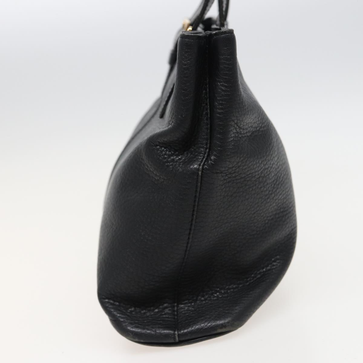 Burberry BurberrySs Auth Leather Black Handbag Style 3
