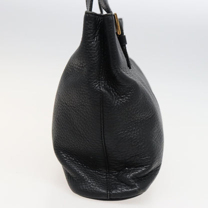 Burberry BurberrySs Auth Leather Black Handbag Style 3