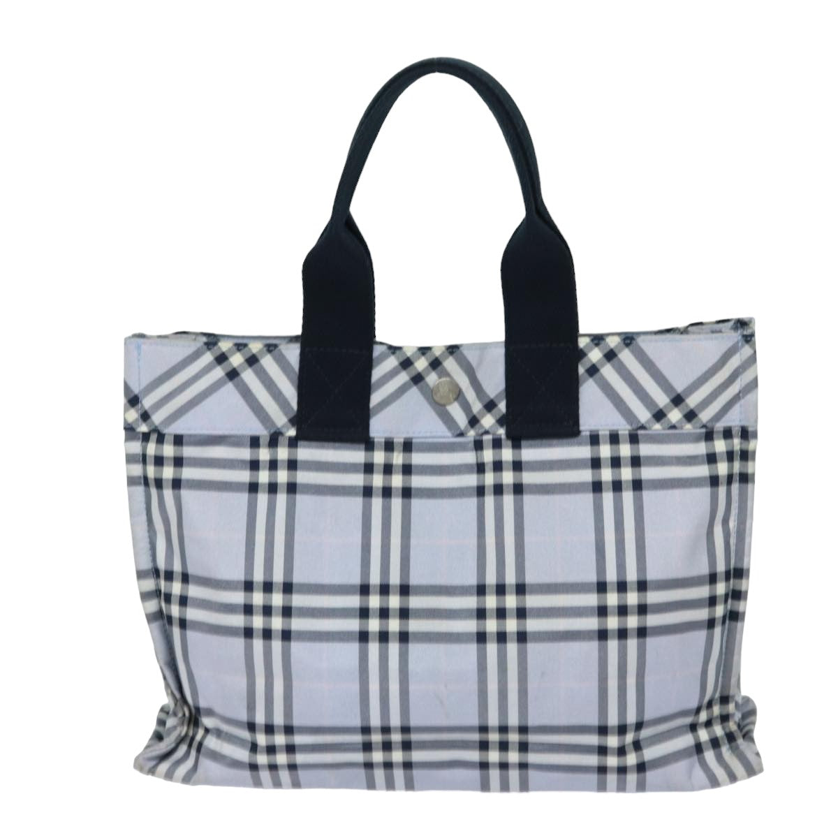 Burberry Nova Label Nylon Blue Handbag Style 4
