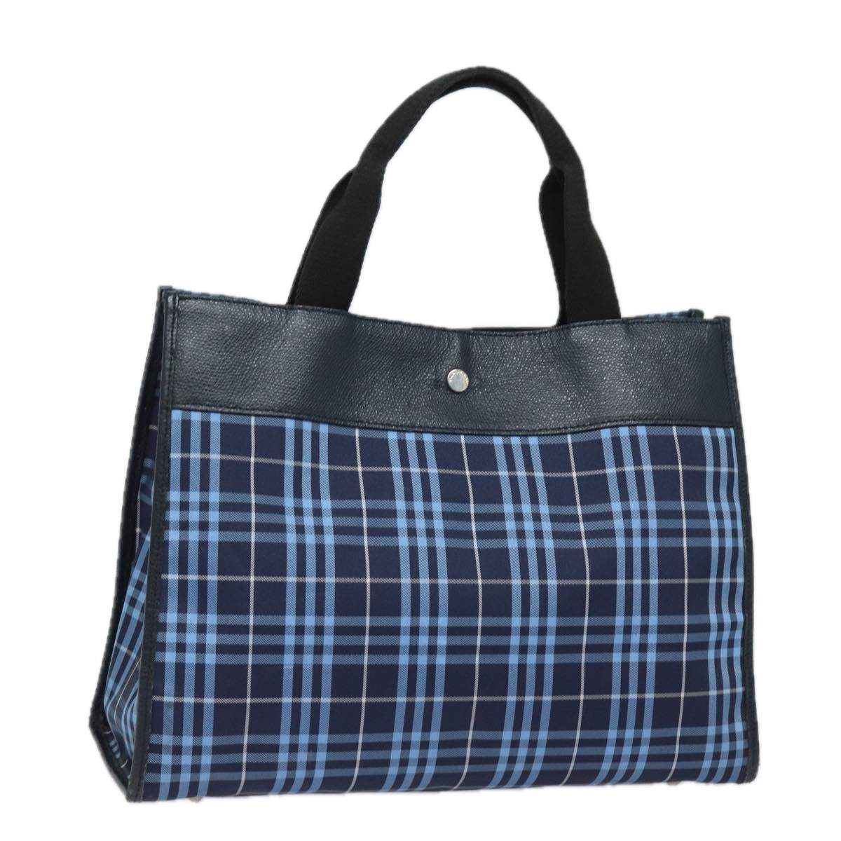 Burberry Nova Auth Nylon Blue Handbag