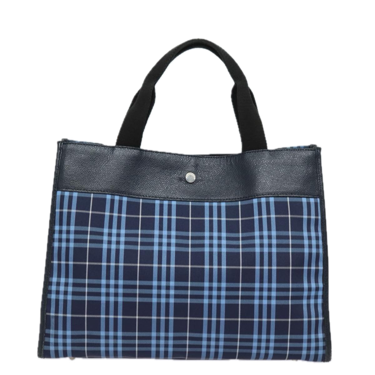 Burberry Nova Auth Nylon Blue Handbag