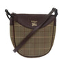 Luxury BurberrySs Nova Check Shoulder Bag Canvas Brown Auth bs15361