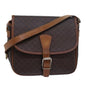 Luxury CELINE Macadam Canvas Shoulder Bag PVC Leather Brown 15468